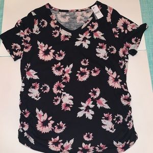 Lane Bryant Black/Floral summer top size 14/16